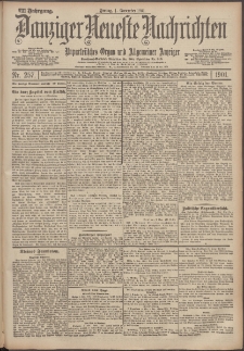 Danziger Neueste Nachrichten : unparteiisches Organ und allgemeiner Anzeiger 257/1901