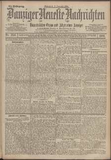 Danziger Neueste Nachrichten : unparteiisches Organ und allgemeiner Anzeiger 258/1901