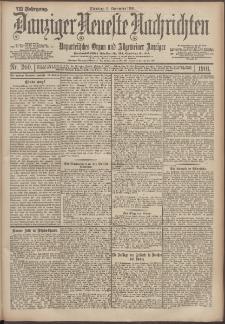 Danziger Neueste Nachrichten : unparteiisches Organ und allgemeiner Anzeiger 260/1901