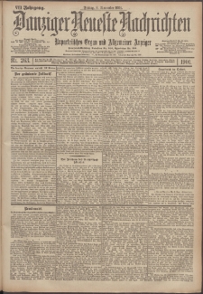 Danziger Neueste Nachrichten : unparteiisches Organ und allgemeiner Anzeiger 263/1901