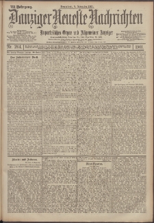 Danziger Neueste Nachrichten : unparteiisches Organ und allgemeiner Anzeiger 264/1901