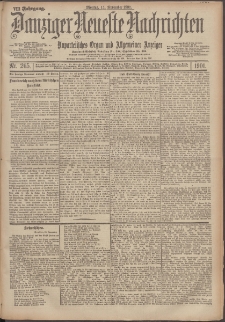 Danziger Neueste Nachrichten : unparteiisches Organ und allgemeiner Anzeiger 265/1901