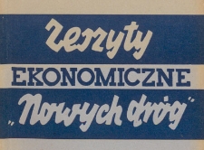 Zeszyty Ekonomiczne "Nowych Dróg" : przekłady, 1950 nr 1