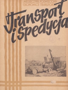 Transport i Spedycja : miesięcznik poświęcony ekonomice transportu, 1951.08.14 nr 8