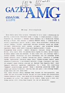 GazetAMG, 1991, R. 1, nr 1