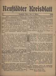 Neustadter Kreis - Blatt, nr.18, 1918