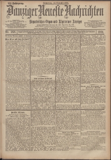 Danziger Neueste Nachrichten : unparteiisches Organ und allgemeiner Anzeiger 268/1901
