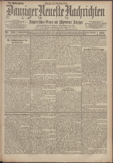 Danziger Neueste Nachrichten : unparteiisches Organ und allgemeiner Anzeiger 269/1901
