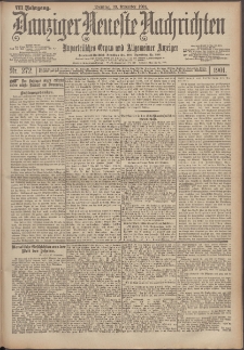 Danziger Neueste Nachrichten : unparteiisches Organ und allgemeiner Anzeiger 272/1901