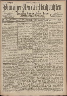 Danziger Neueste Nachrichten : unparteiisches Organ und allgemeiner Anzeiger 277/1901