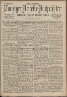 Danziger Neueste Nachrichten : unparteiisches Organ und allgemeiner Anzeiger 280/1901