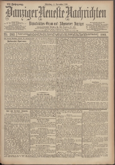 Danziger Neueste Nachrichten : unparteiisches Organ und allgemeiner Anzeiger 283/1901