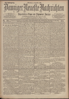 Danziger Neueste Nachrichten : unparteiisches Organ und allgemeiner Anzeiger 284/1901