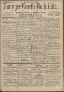 Danziger Neueste Nachrichten : unparteiisches Organ und allgemeiner Anzeiger 285/1901