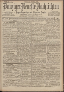 Danziger Neueste Nachrichten : unparteiisches Organ und allgemeiner Anzeiger 290/1901