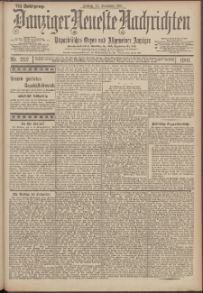 Danziger Neueste Nachrichten : unparteiisches Organ und allgemeiner Anzeiger 292/1901
