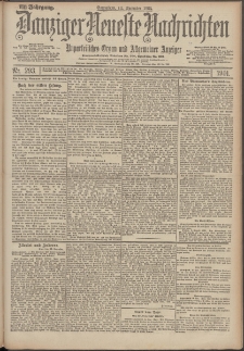 Danziger Neueste Nachrichten : unparteiisches Organ und allgemeiner Anzeiger 293/1901
