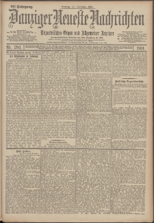 Danziger Neueste Nachrichten : unparteiisches Organ und allgemeiner Anzeiger 294/1901