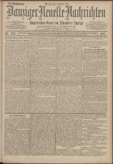 Danziger Neueste Nachrichten : unparteiisches Organ und allgemeiner Anzeiger 296/1901