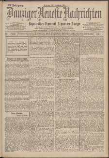 Danziger Neueste Nachrichten : unparteiisches Organ und allgemeiner Anzeiger 300/1901