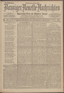 Danziger Neueste Nachrichten : unparteiisches Organ und allgemeiner Anzeiger 301/1901