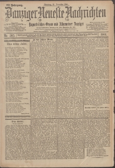 Danziger Neueste Nachrichten : unparteiisches Organ und allgemeiner Anzeiger 305/1901