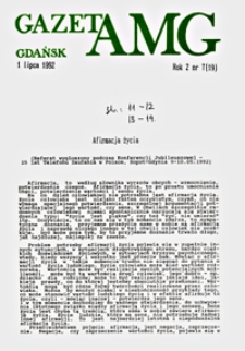 GazetAMG, 1992, R. 2, nr 7