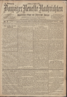 Danziger Neueste Nachrichten : unparteiisches Organ und allgemeiner Anzeiger 2/1902
