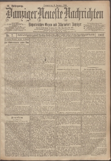 Danziger Neueste Nachrichten : unparteiisches Organ und allgemeiner Anzeiger 7/1902