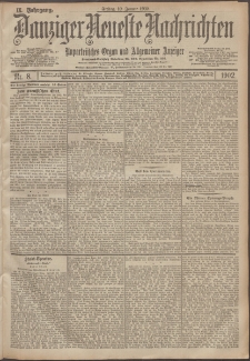Danziger Neueste Nachrichten : unparteiisches Organ und allgemeiner Anzeiger 8/1902