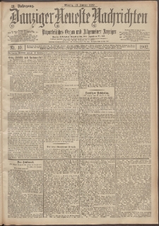Danziger Neueste Nachrichten : unparteiisches Organ und allgemeiner Anzeiger 10/1902