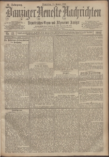 Danziger Neueste Nachrichten : unparteiisches Organ und allgemeiner Anzeiger 13/1902