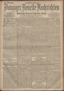 Danziger Neueste Nachrichten : unparteiisches Organ und allgemeiner Anzeiger 15/1902