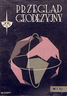 Przegląd Geodezyjny : czasopismo poświęcone miernictwu i zagadnieniom z nim związanym 1979 Vol. 51 no 1-12
