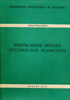 Współczesne metody psychologii klinicznej