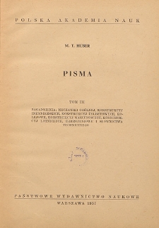 Pisma. T. 3, Zagadnienia: mechaniki ogólnej, konstrukcyj inżynierskich, konstrukcyj żelbetowych, kolejowe, konstrukcyj maszynowych, konstrukcyj lotniczych, uzbrojeniowe i słownictwa technicznego