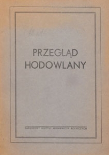Przegląd Hodowlany, 1951.06 nr 6