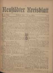 Neustadter Kreis - Blatt, nr. 25 blat2, 1918
