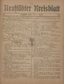 Neustadter Kreis - Blatt, nr.28, 1918