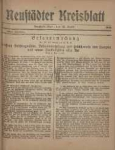 Neustadter Kreis - Blatt, nr.30, 1918