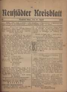 Neustadter Kreis - Blatt, nr.34, 1918