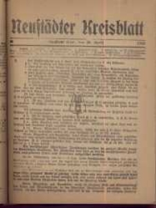 Neustadter Kreis - Blatt, nr.35, 1918