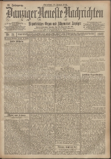 Danziger Neueste Nachrichten : unparteiisches Organ und allgemeiner Anzeiger 21/1902