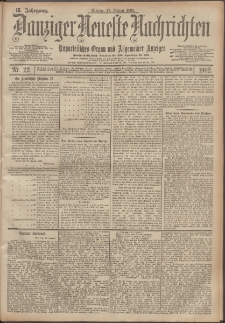 Danziger Neueste Nachrichten : unparteiisches Organ und allgemeiner Anzeiger 22/1902