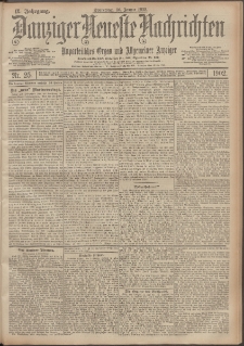 Danziger Neueste Nachrichten : unparteiisches Organ und allgemeiner Anzeiger 25/1902