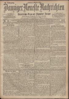 Danziger Neueste Nachrichten : unparteiisches Organ und allgemeiner Anzeiger 28/1902