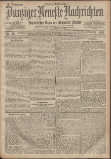 Danziger Neueste Nachrichten : unparteiisches Organ und allgemeiner Anzeiger 28/1902