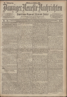 Danziger Neueste Nachrichten : unparteiisches Organ und allgemeiner Anzeiger 36/1902