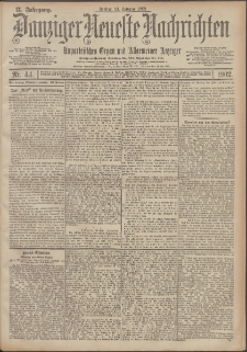 Danziger Neueste Nachrichten : unparteiisches Organ und allgemeiner Anzeiger 44/1902