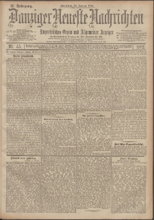 Danziger Neueste Nachrichten : unparteiisches Organ und allgemeiner Anzeiger 45/1902